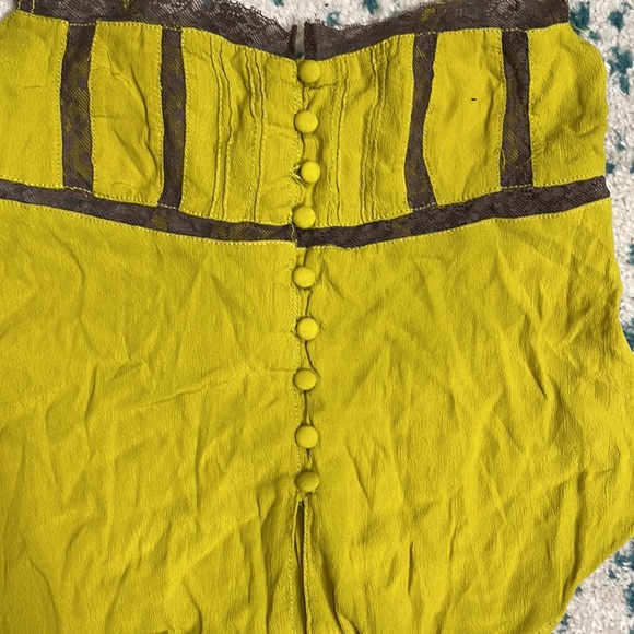 Urban outfitters Louise green adjustable spaghetti strap lace cami w/ tie back - Picture 4 of 10